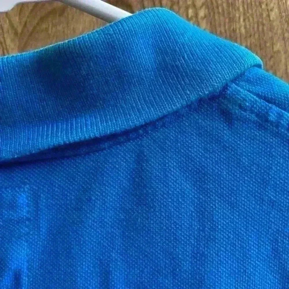 Express Pique Polo Blue Size Medium Modern Fit - Picture 7 of 8